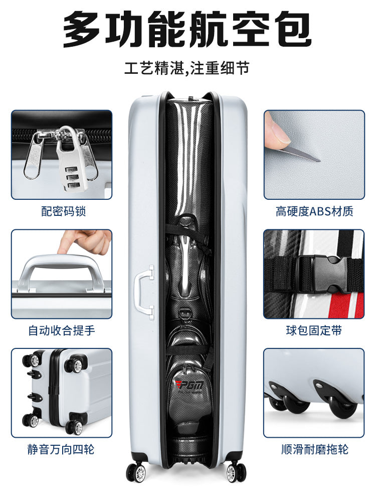 Golf Travel Bag with Wheels - Silver