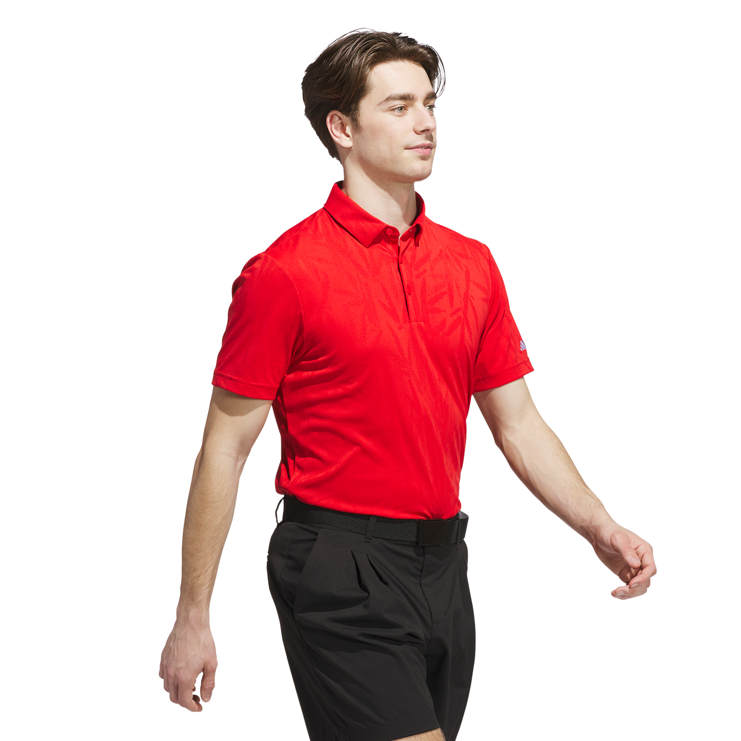 Go-to Textured Polo Shirt - Collegiate Red