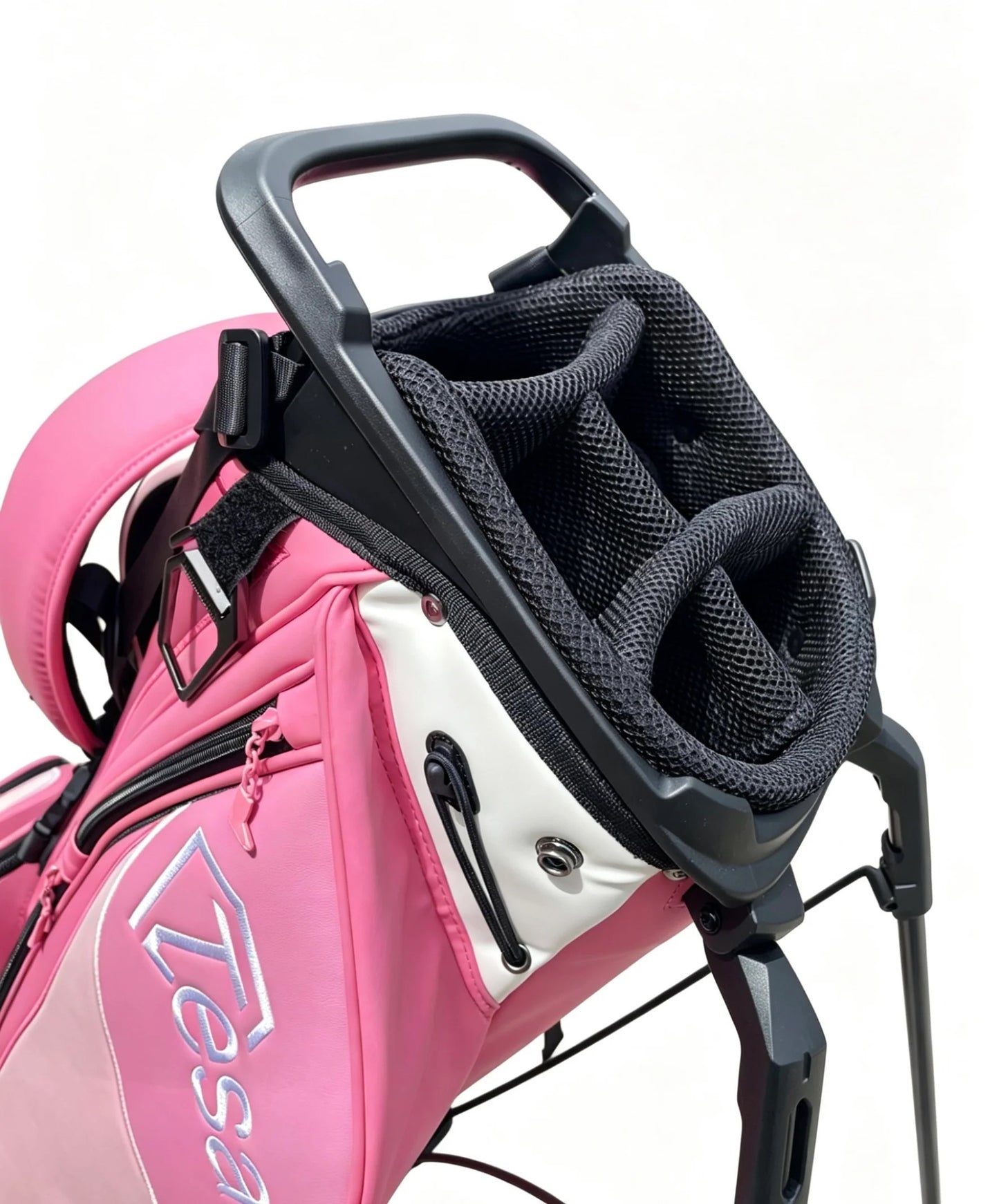 TESAI Signature Stand Bag in Vitality Rose