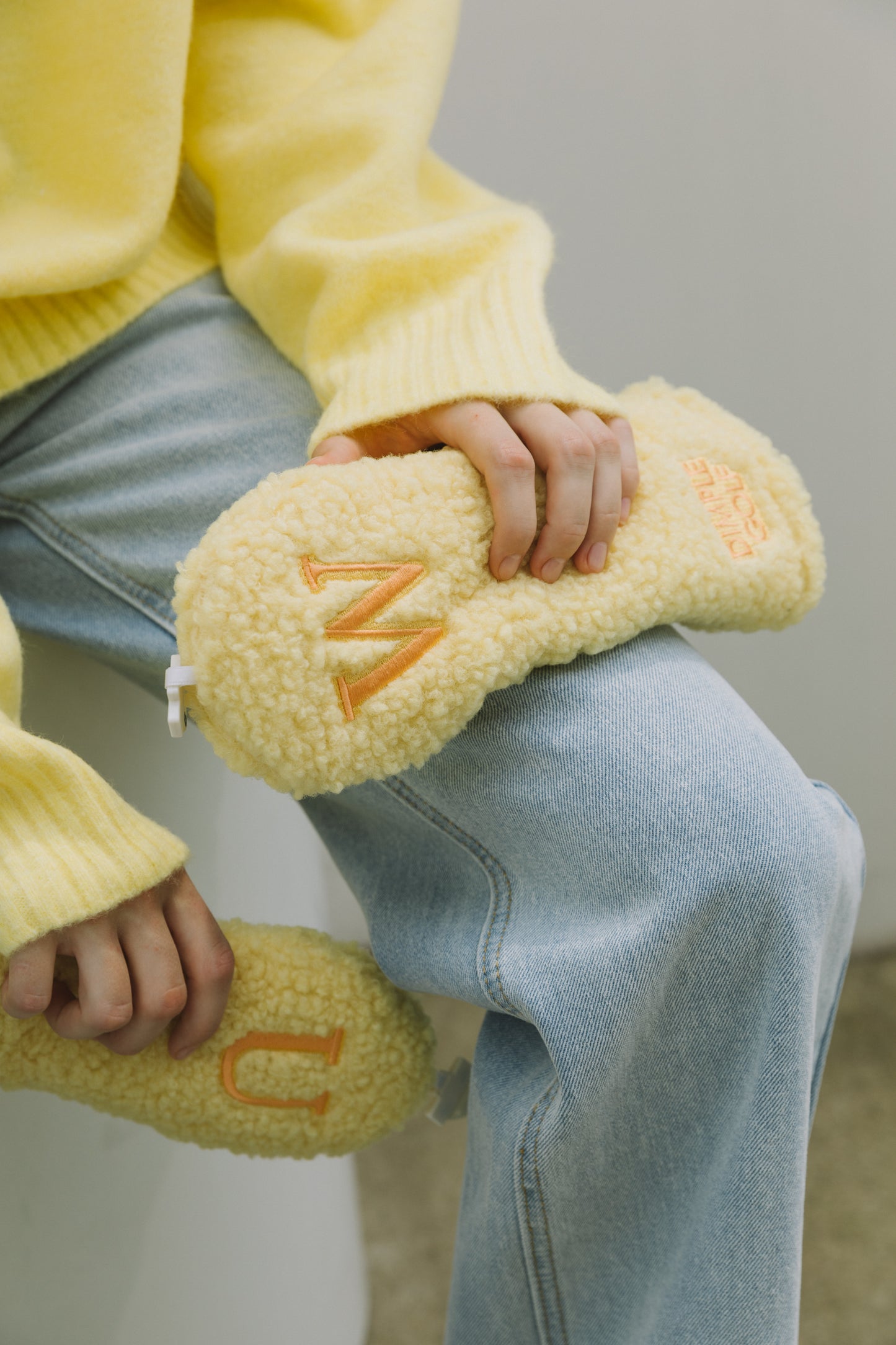 Shearling Golf Headcover - Yellow
