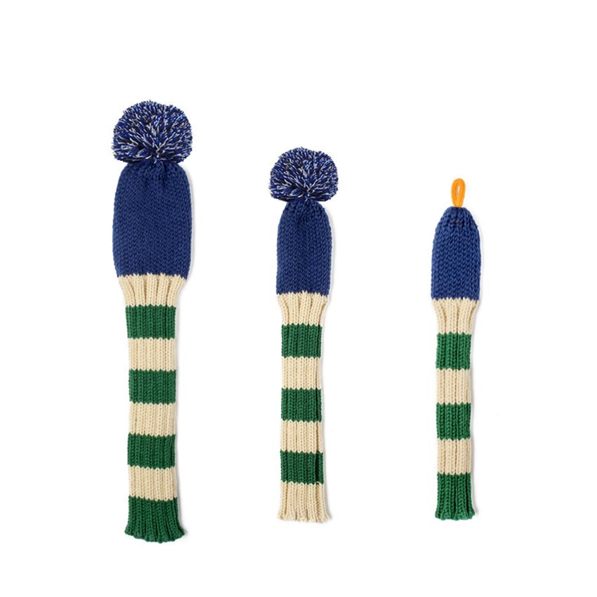Stripe Knit Utility Cover - Navy