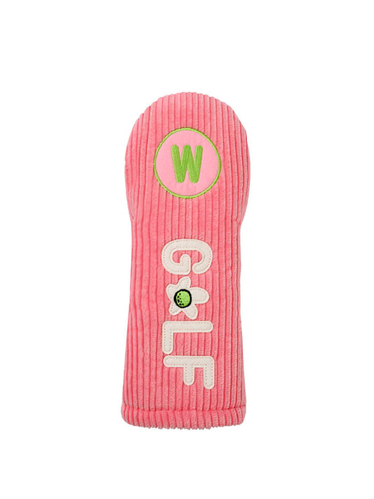 Corduroy Golf Headcover - Pink