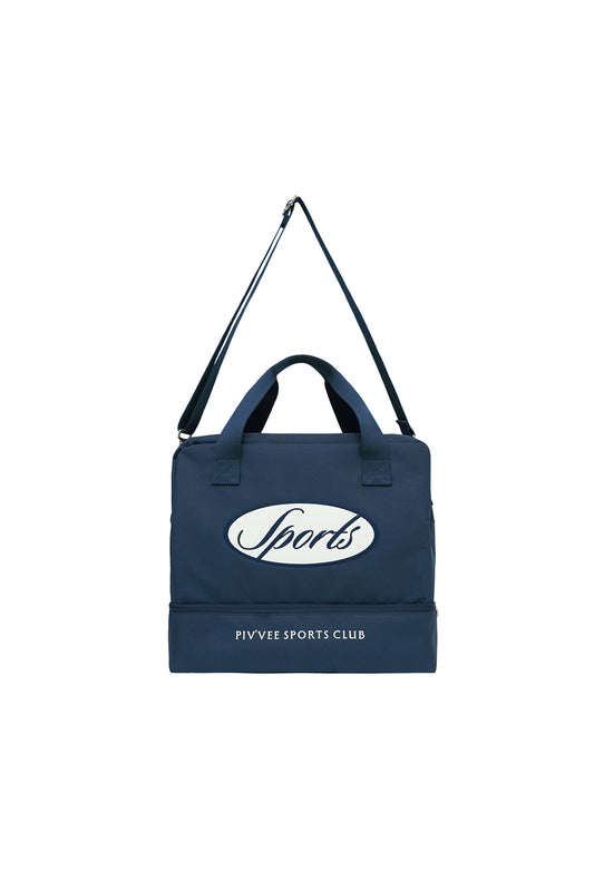[piv'vee] Sports Logo Boston Bag - Ocean Navy