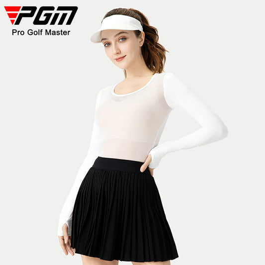 Women's Golf Thumbhole UV Base Layer - White