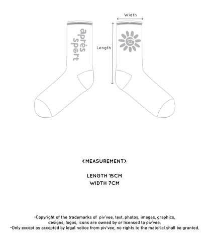 Daisy Sock - White Pink