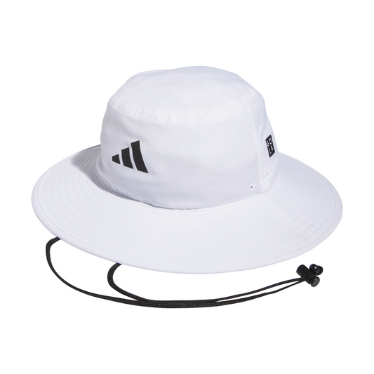 Wide-Brim Golf Hat - White