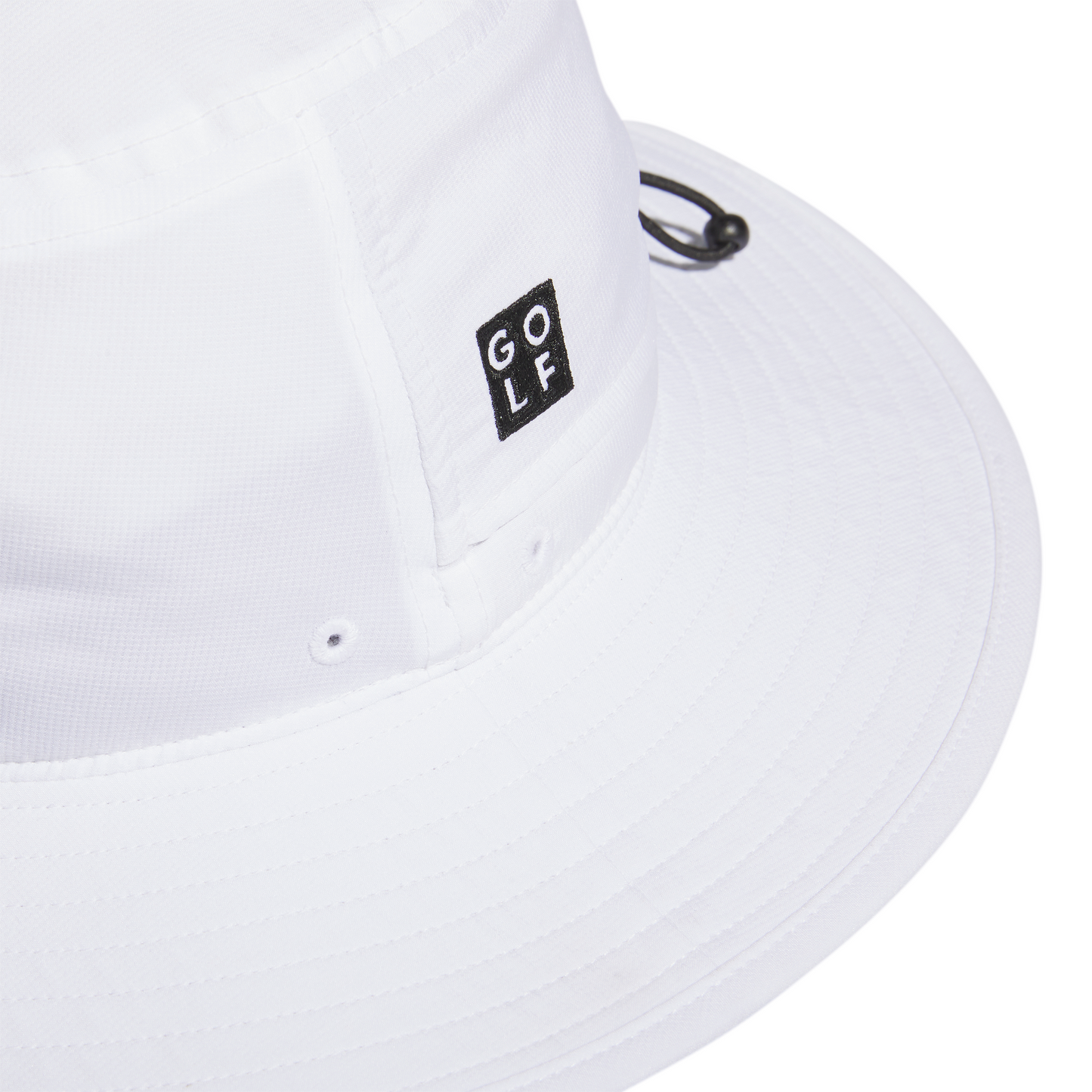 Wide-Brim Golf Hat - White