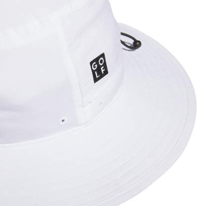 Wide-Brim Golf Hat - White