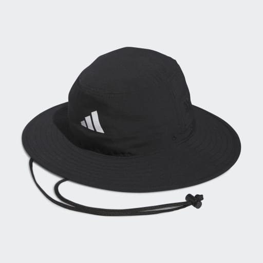 Wide-Brim Golf Hat - Black