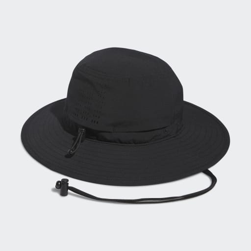 Wide-Brim Golf Hat - Black