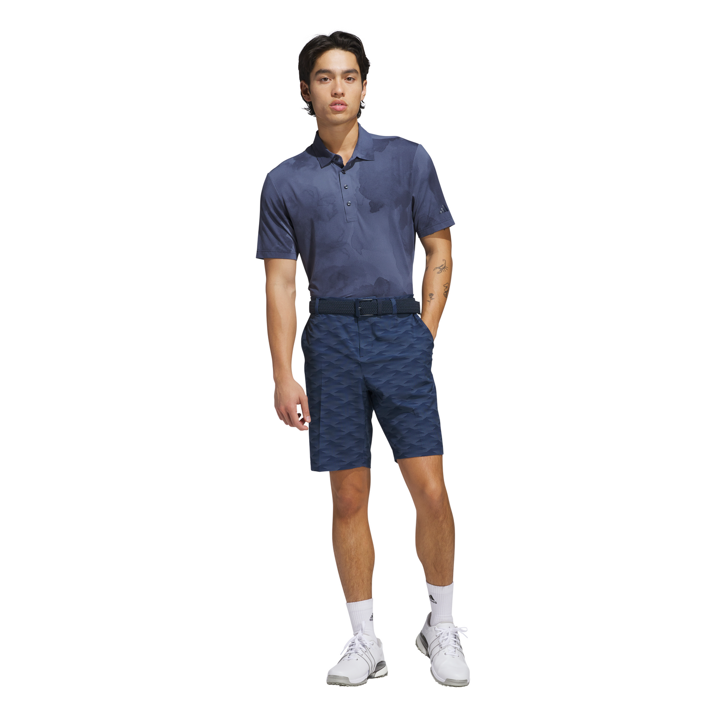 Ultimate365 Printed Cool Feeling Tour Polo Shirt - Collegiate Navy