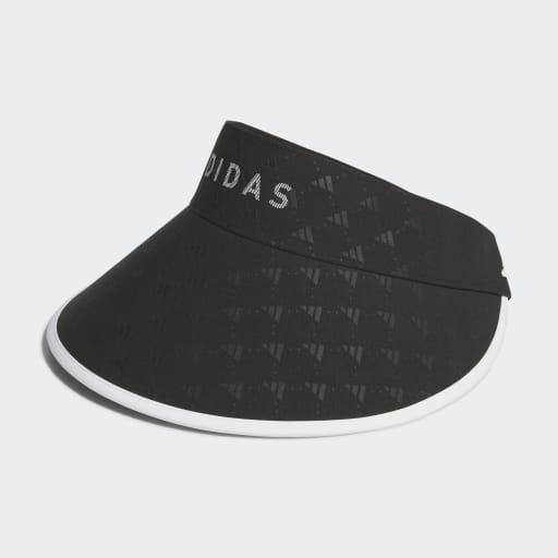 Allover Print Wide Visor - Black