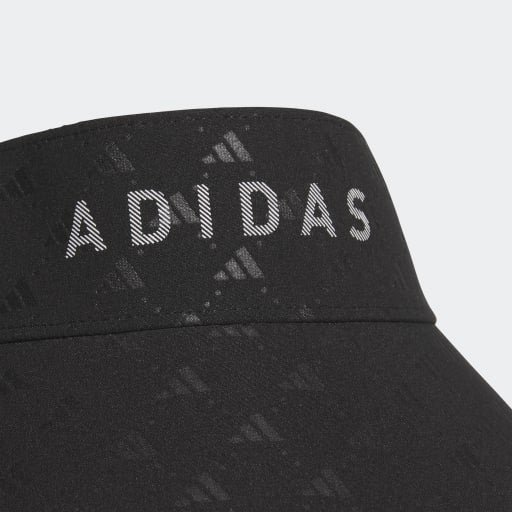 Allover Print Wide Visor - Black