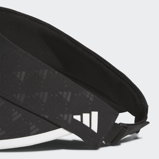 Allover Print Wide Visor - Black