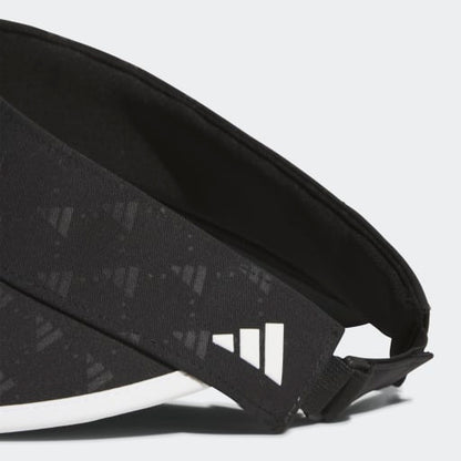 Allover Print Wide Visor - Black