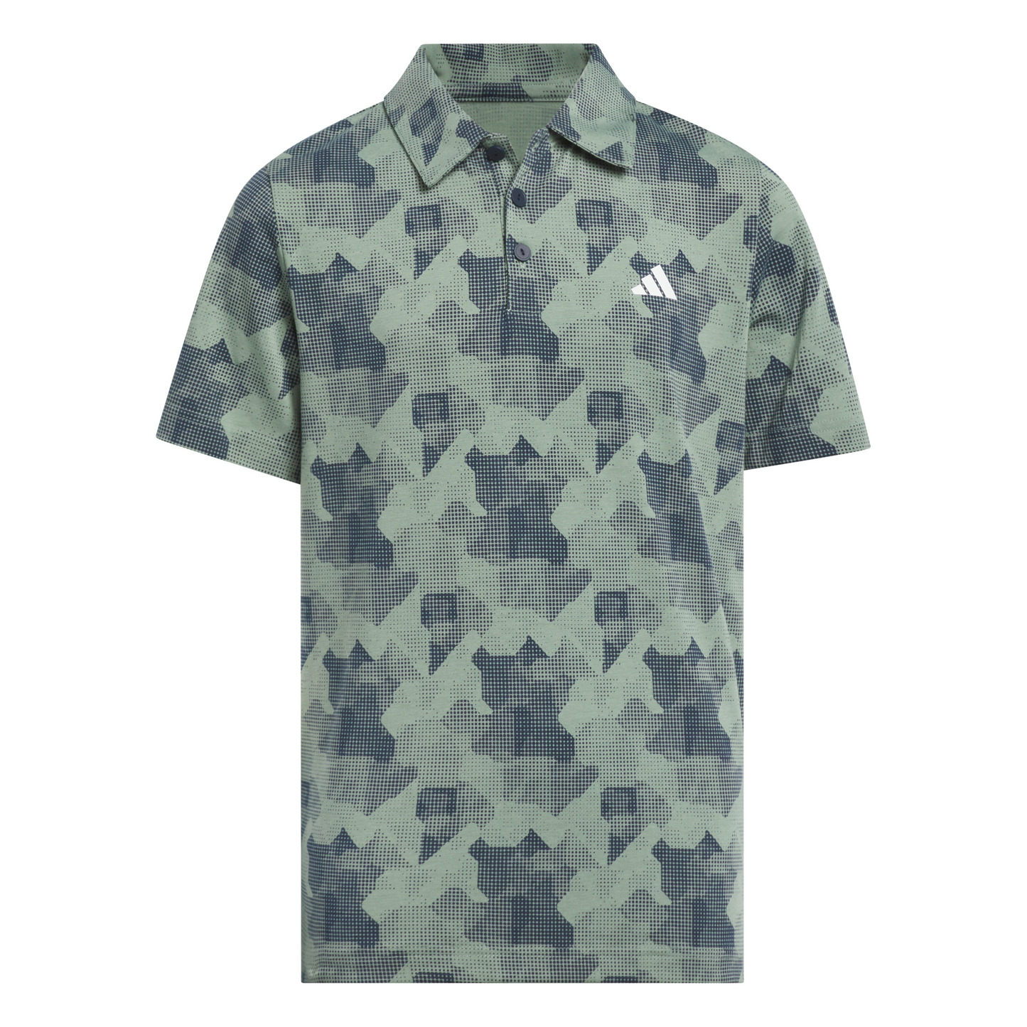 Printed Scripted Polo Shirt Kids - Green