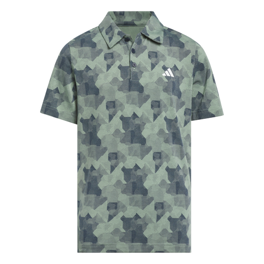 Printed Scripted Polo Shirt Kids - Green