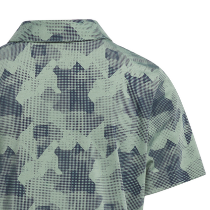 Printed Scripted Polo Shirt Kids - Green