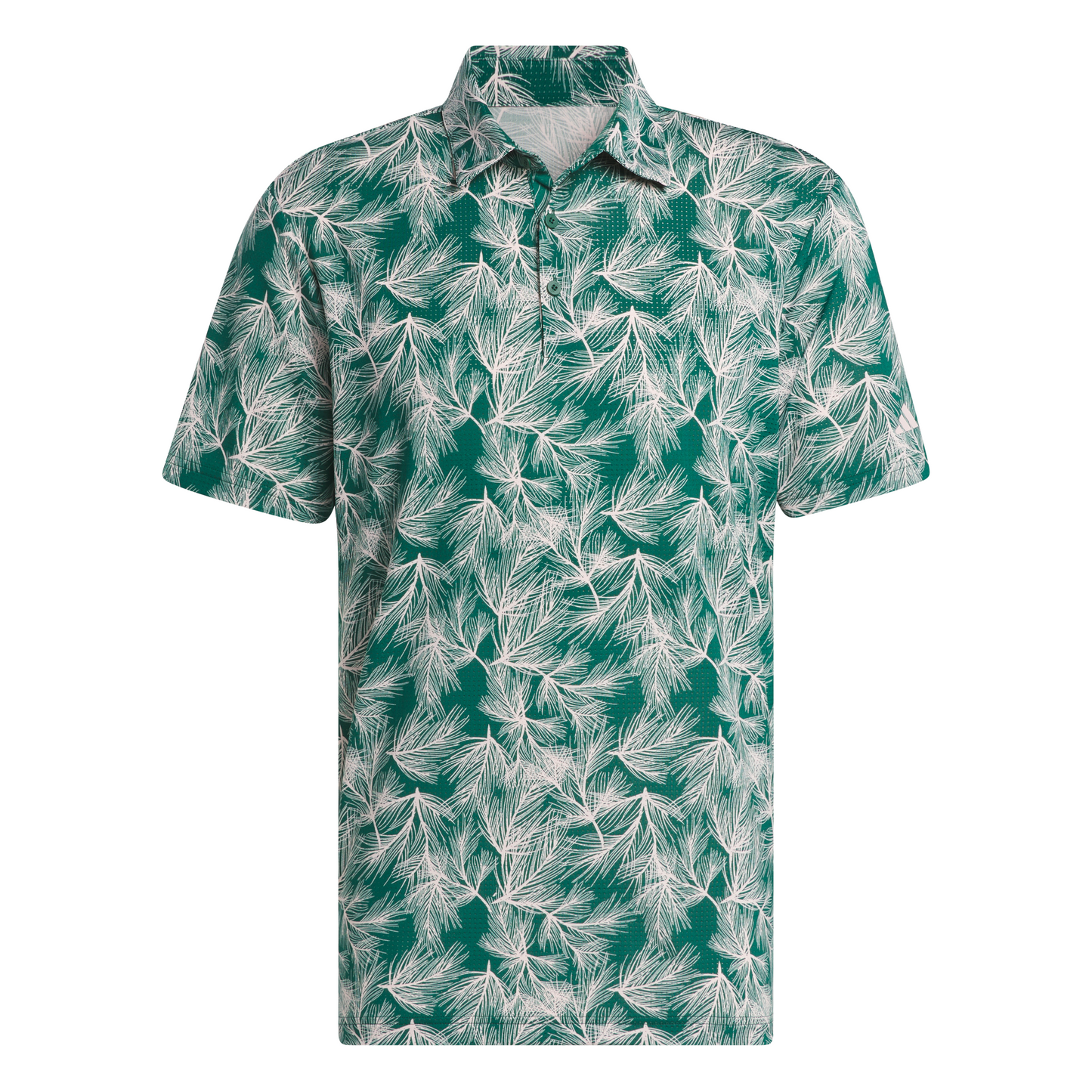 Ultimate365 Mesh Print Polo Shirt - Collegiate Green / Sandy Pink
