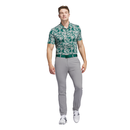 Ultimate365 Mesh Print Polo Shirt - Collegiate Green / Sandy Pink