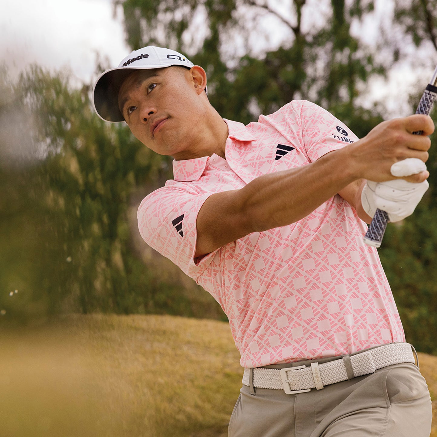 Ultimate365 Tour HEAT.RDY Jacquard Polo Shirt - Pink
