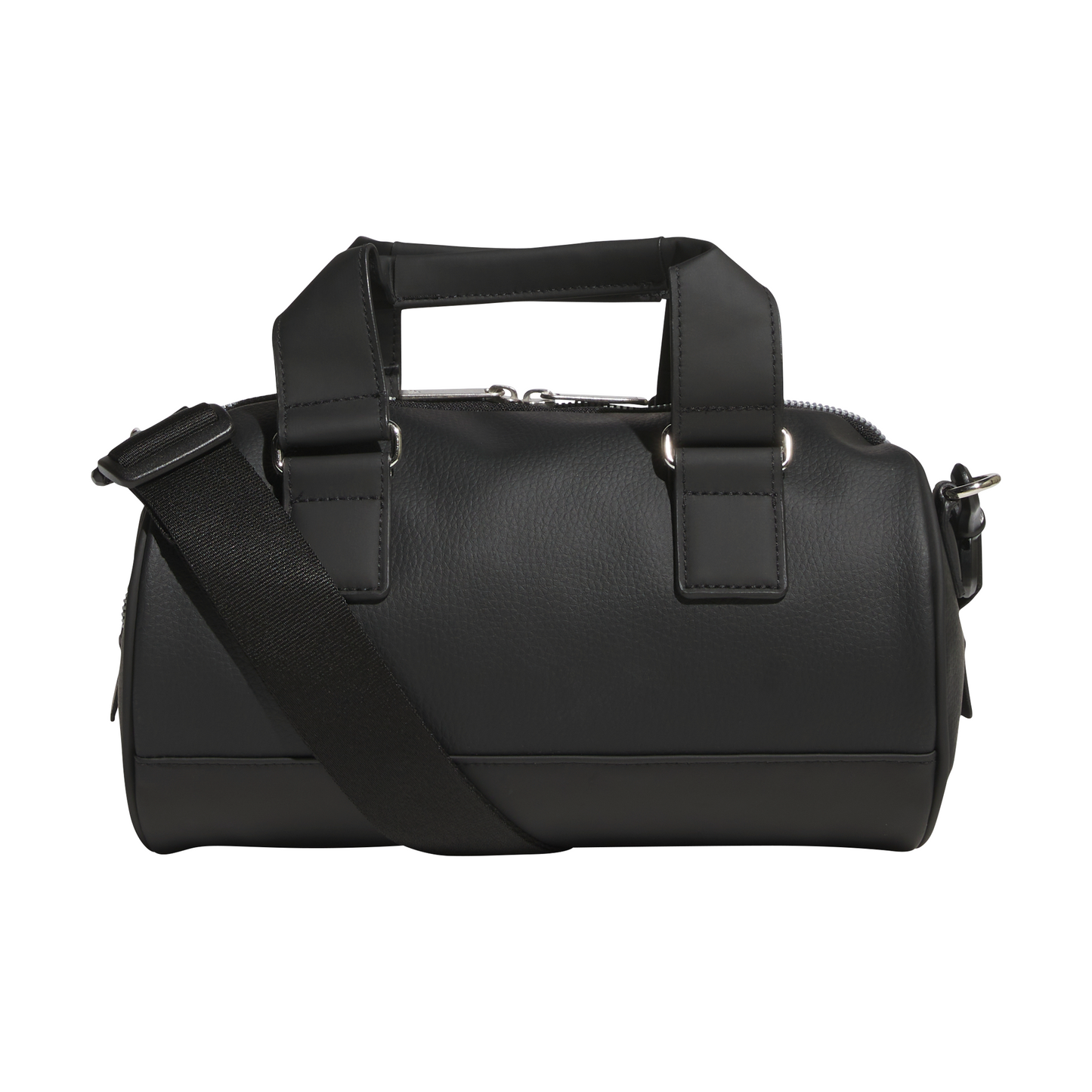 PU Round Tote Bag - Black