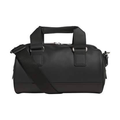PU Round Tote Bag - Black