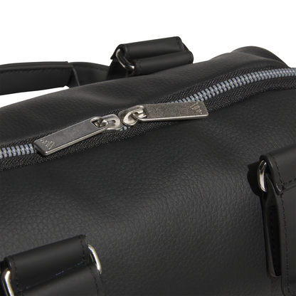 PU Round Tote Bag - Black