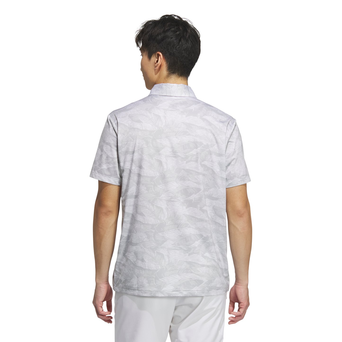 Graphic Aop Short Sleeve Polo Shirt - Grey