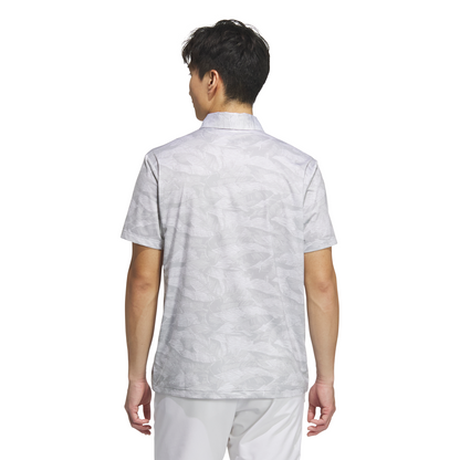 Graphic Aop Short Sleeve Polo Shirt - Grey