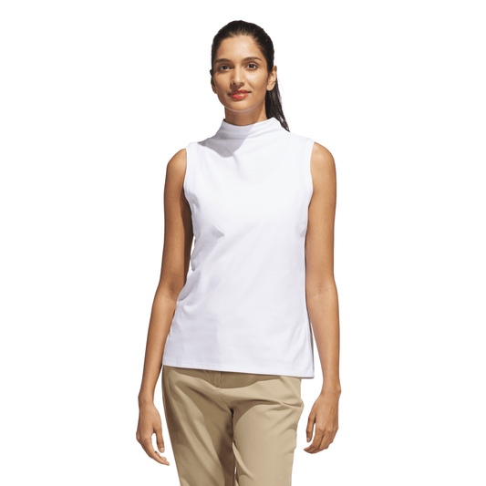 Ultimate365 Sleeveless Mock Neck Top - White