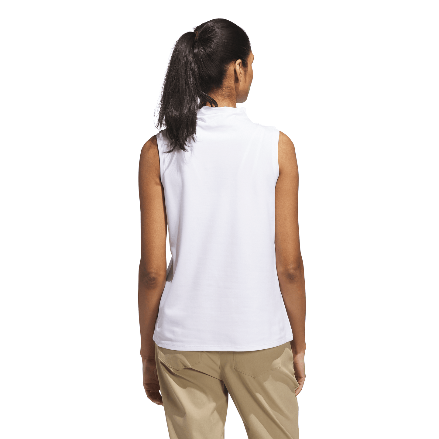 Ultimate365 Sleeveless Mock Neck Top - White