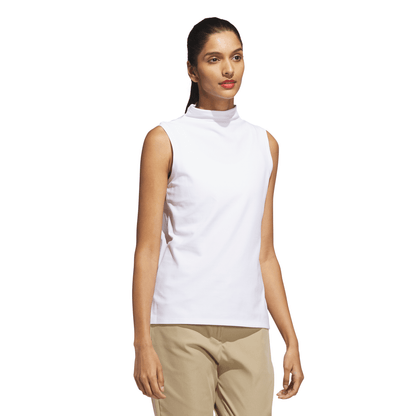 Ultimate365 Sleeveless Mock Neck Top - White