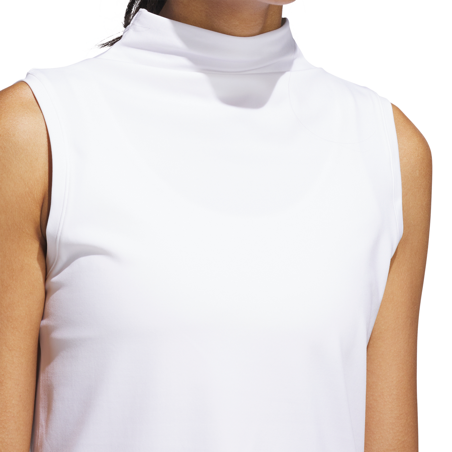 Ultimate365 Sleeveless Mock Neck Top - White
