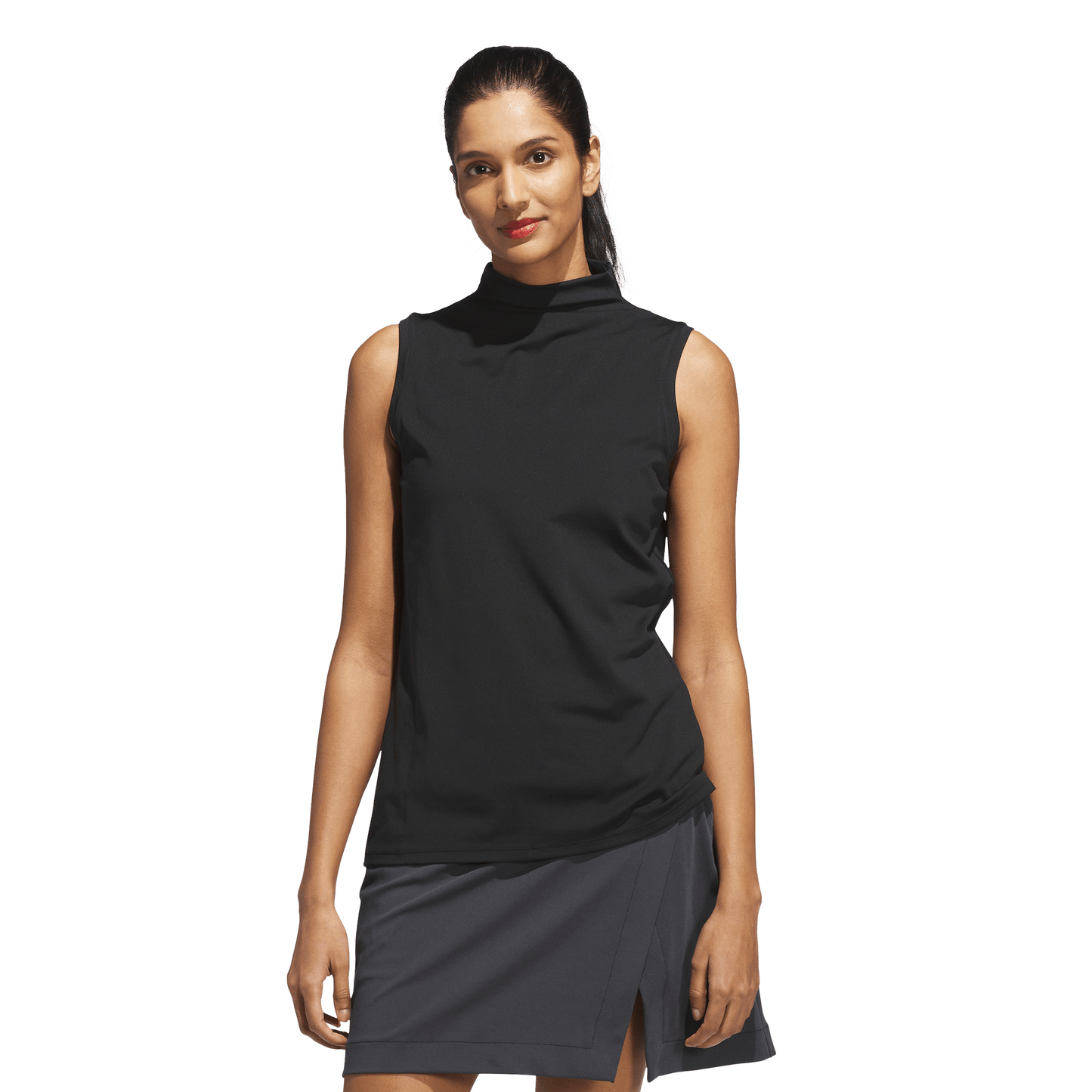 Ultimate365 Sleeveless Mock Neck Top - Black