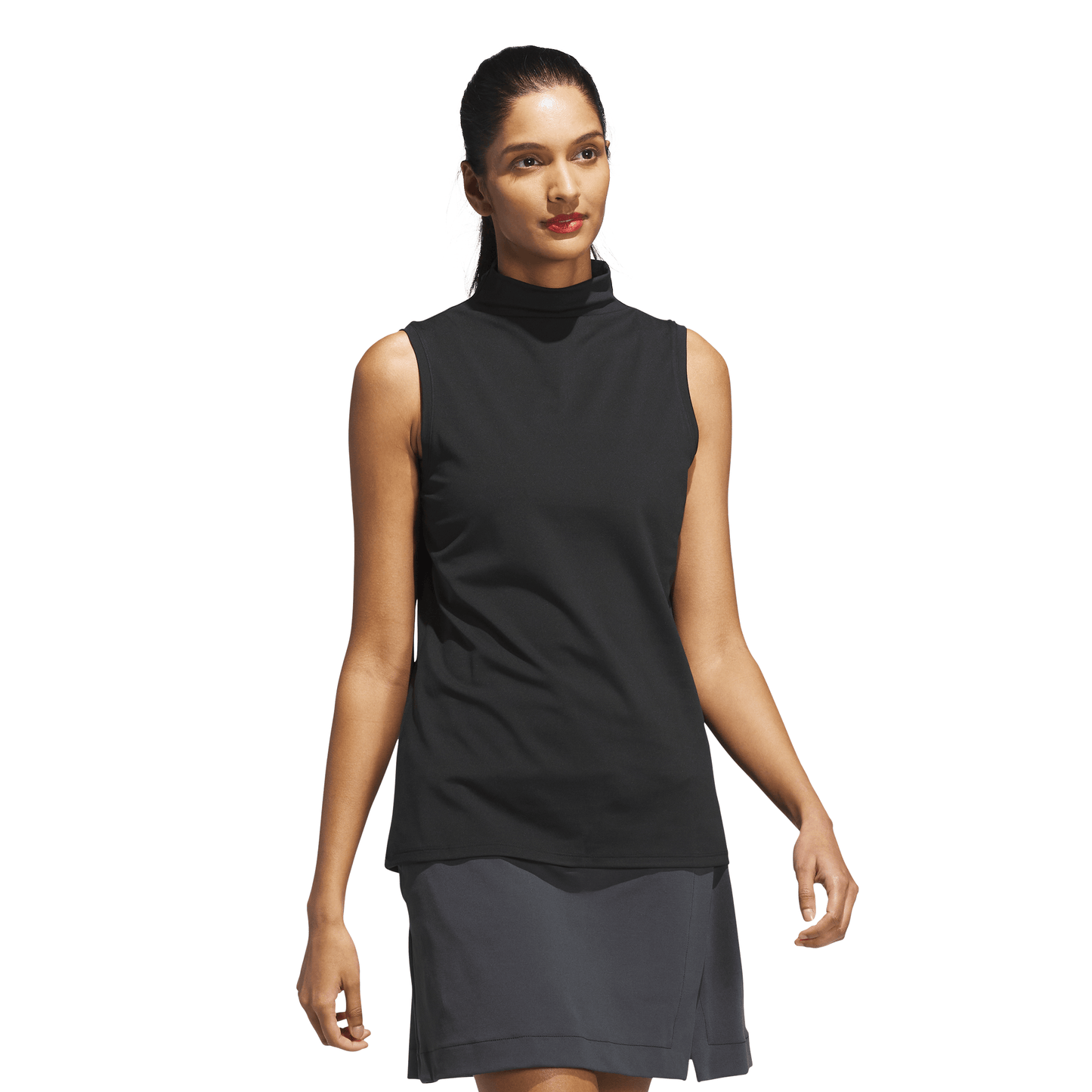 Ultimate365 Sleeveless Mock Neck Top - Black