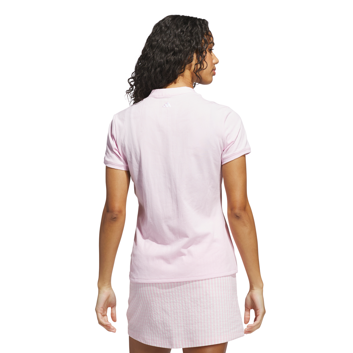 Go-to Jacquard Short Sleeve Polo Shirt - Pink