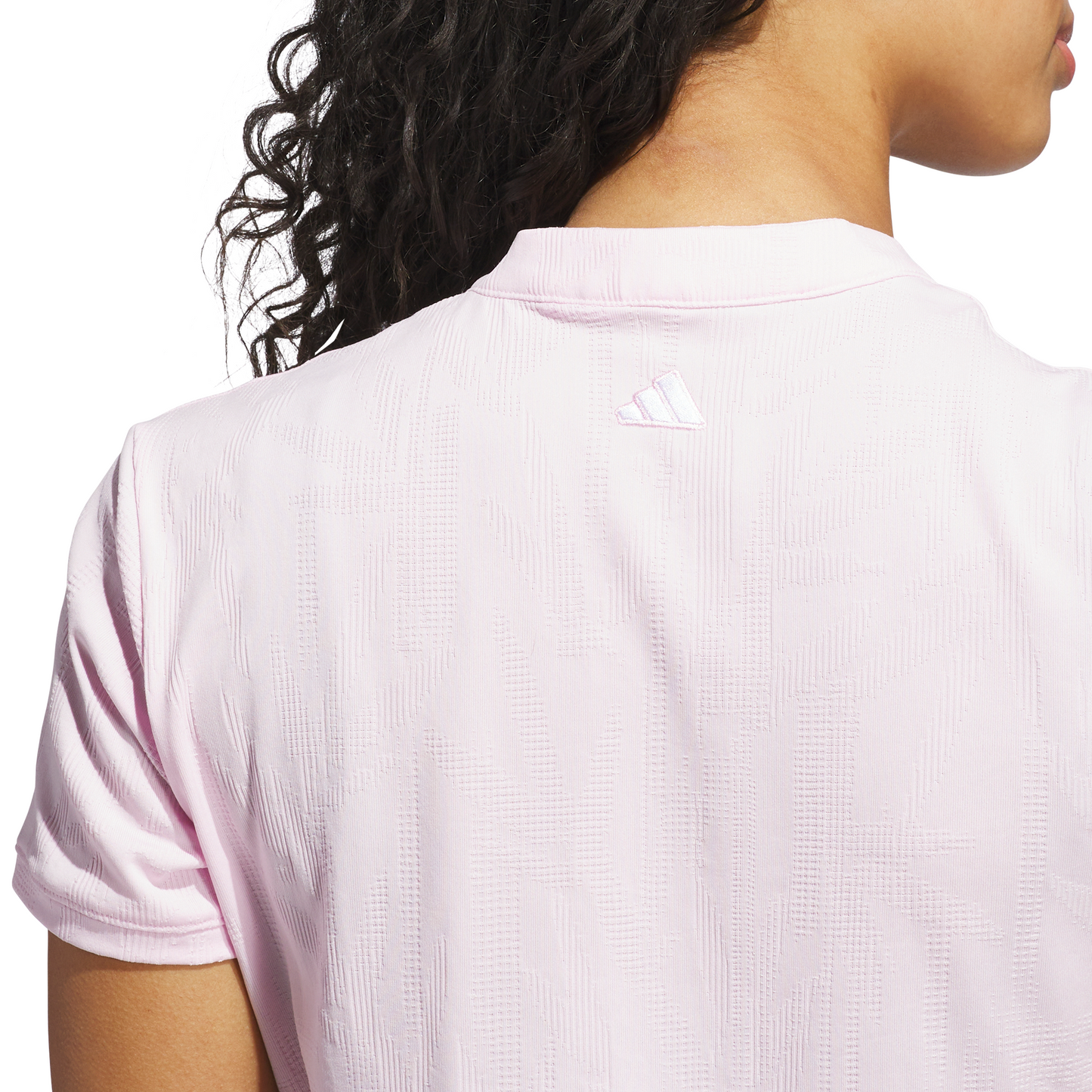 Go-to Jacquard Short Sleeve Polo Shirt - Pink