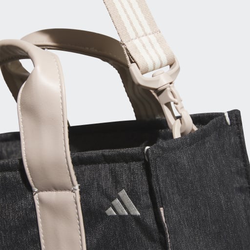 Denim-Look Heather Round Tote Bag