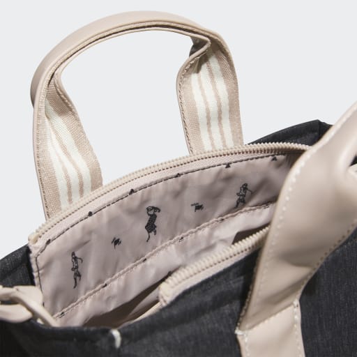 Denim-Look Heather Round Tote Bag