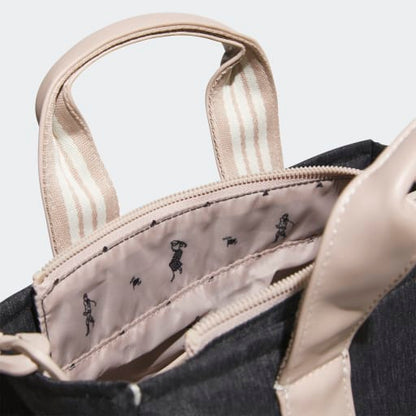 Denim-Look Heather Round Tote Bag