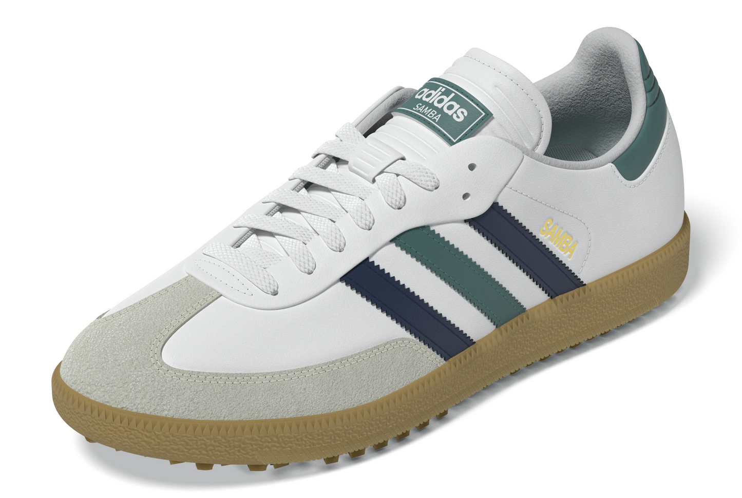 SAMBA Spikeless Golf Shoes	(Unisex) - White