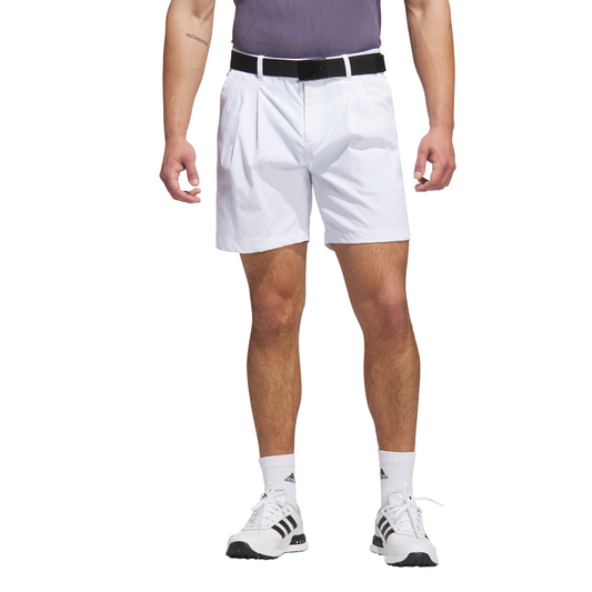 Go-to Pleated 7-inch Short - White