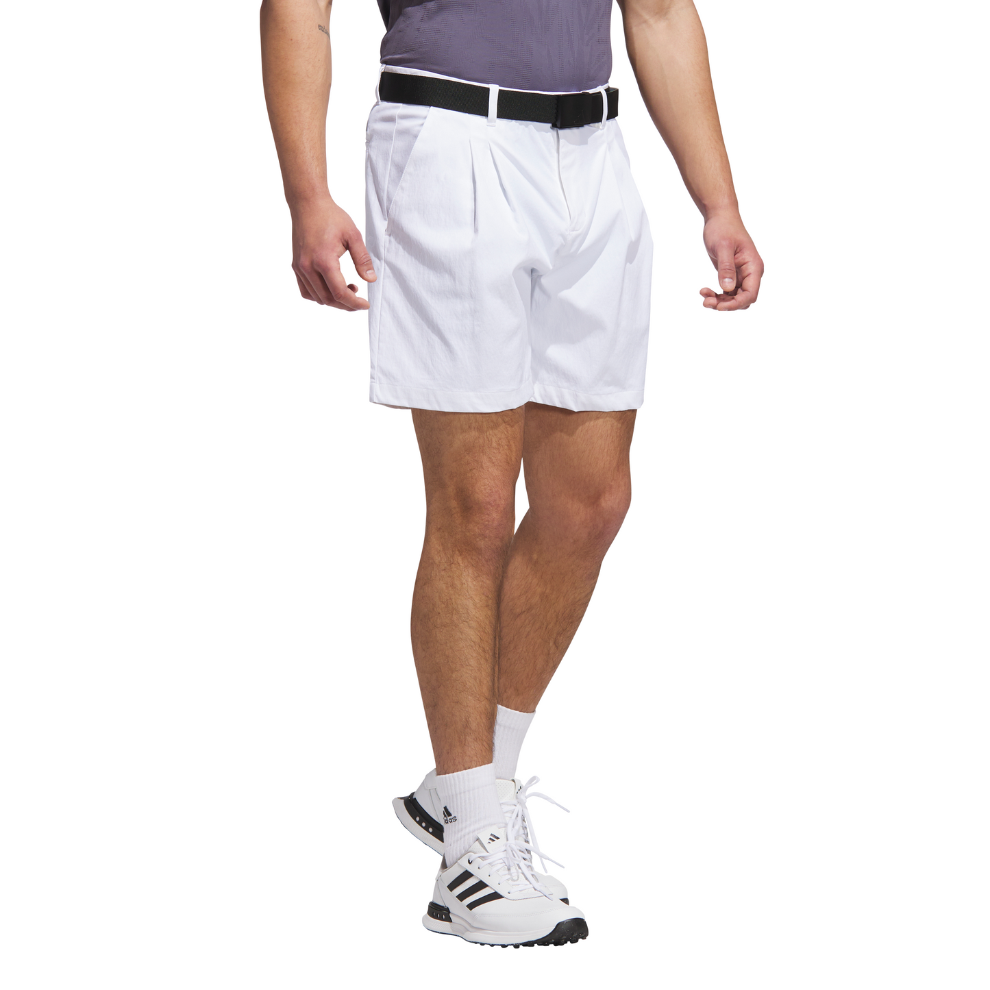 Go-to Pleated 7-inch Short - White