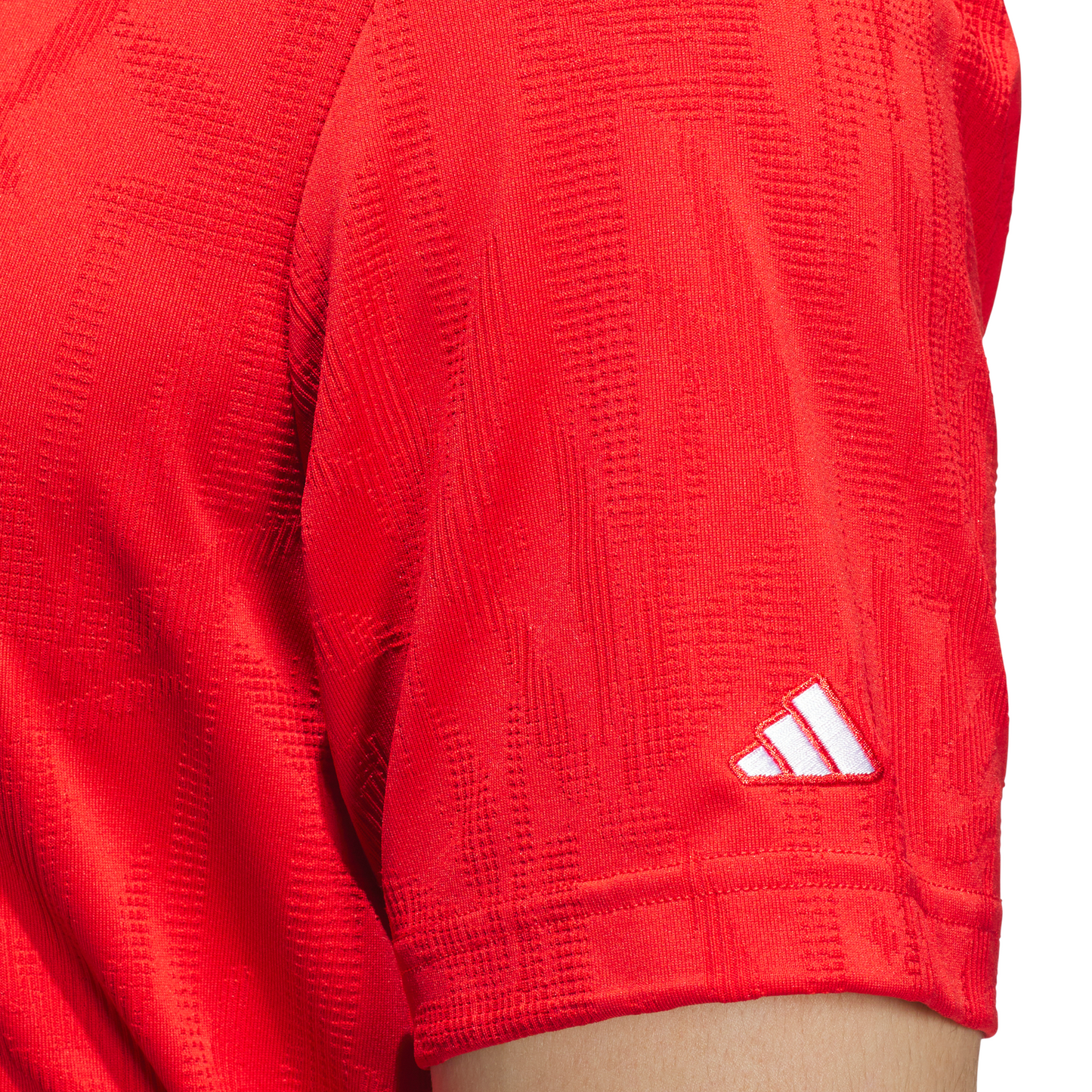 Go-to Textured Polo Shirt - Collegiate Red