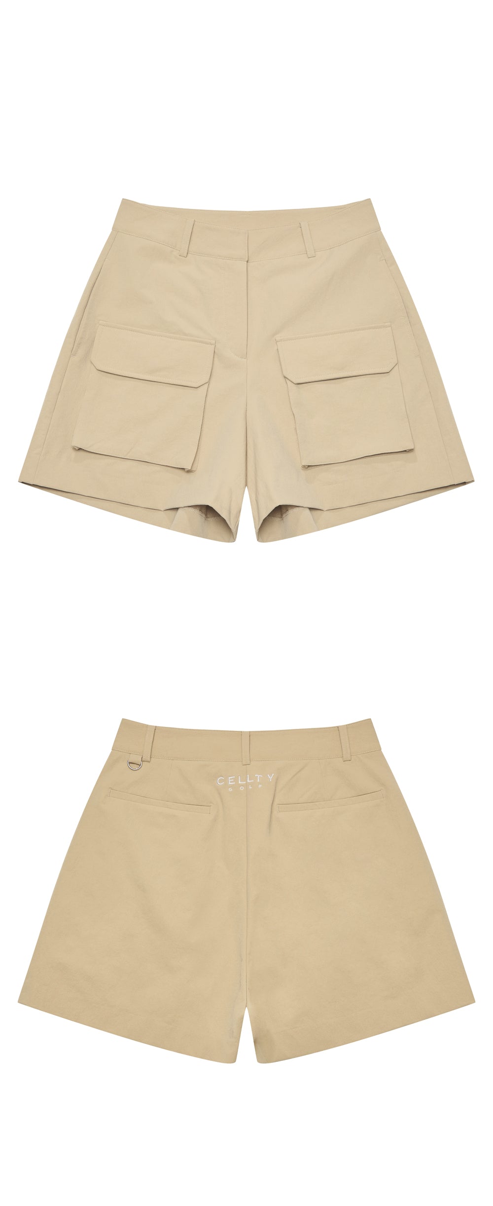 [CELLTY] Elastic Outpocket Shorts - Beige