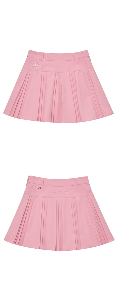 [CELLTY] Vivid Light Pleats Skirt - Pink