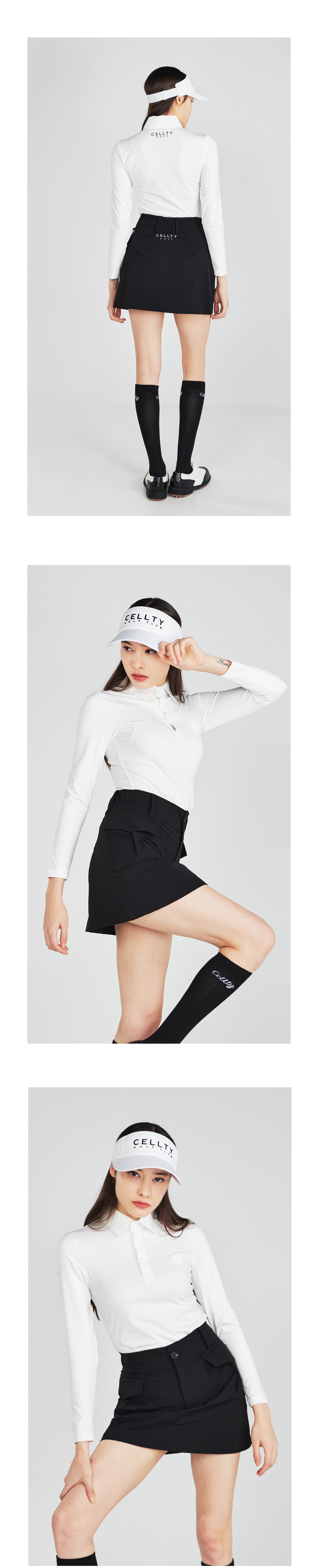 [CELLTY] Slim Banding Outpocket Skirt - Black