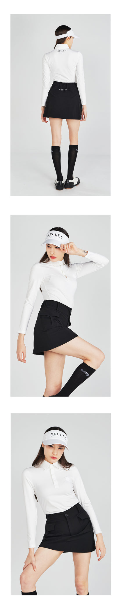 [CELLTY] Slim Banding Outpocket Skirt - Black