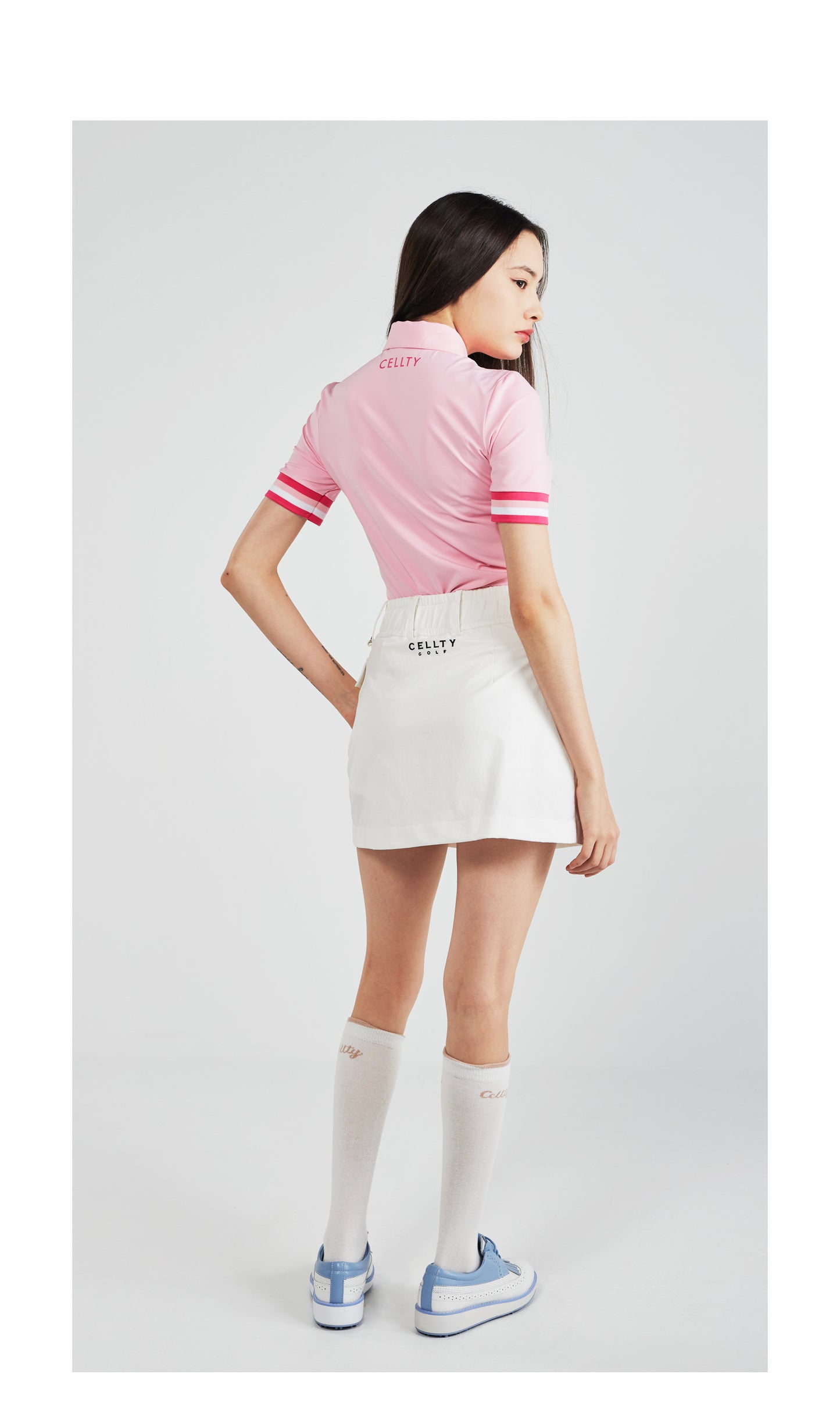 [CELLTY] Slim Banding Outpocket Skirt - Ivory
